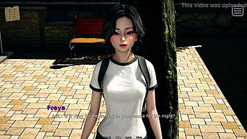 Teen with small tits plays game where bully becomes her lover