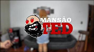 young latina enters ted's mansion naked