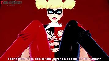 Harley Quinn Enjoys Missionary and Doggystyle in Cartoon POV.