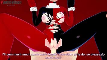 Harley Quinn Enjoys Missionary and Doggystyle in Cartoon POV.