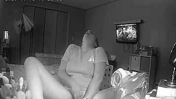 Slutty teen 18+ skips homework to masturbate to porn hidden cam.