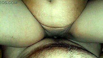 Desi hot couple goes wild with homemade cowgirl banging in tight bedroom action