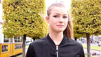 Hey Olivia Sparkle, how did that rough fuck feel at the German model casting pickup?