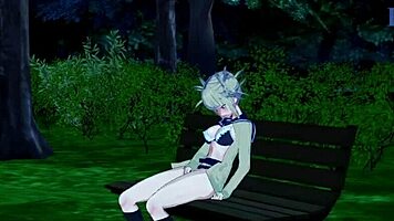 Ochako uraraka and himiko toga masturbates and intense futanari sex - my hero academia hentai