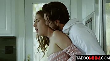 Stepbrother yells, 'Seduce me in the kitchen! Deflower now!'