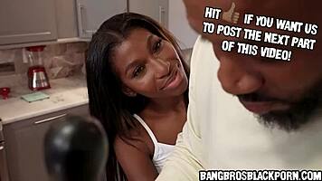 I’m craving stepdad’s huge black cock in wild oral play