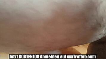 Young German teen 18+ girlfriend gets anal fucked in POV homemade style