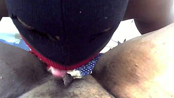 Naughty stepson licks step-mom's pussy and makes her moan in taboo