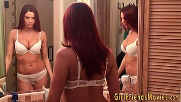 Pretty Teen Lesbian Masturbates