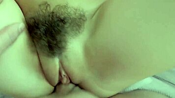 Hairy Teen 18+ Pussy Drilled Super Hard Before Creamy Facial: Taboo Cowgirl Riding Blowjob Hardcore Bent Over.