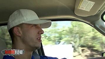 Skinny teen 18+ with short hair hard fucked by a huge cock