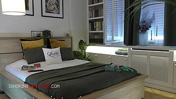 Cute Redhead Lya Gives Ignoring Handjob In Behind-The-Scenes Video