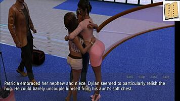 Oh wow, the wife and stepmother are playing naughty games!