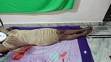 Indian housewife fucks husband and friend