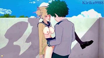 damn, himiko toga and izuku midoriya in wild hentai sex!