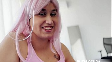 Putalocura - La Tetona Española Ana Milka Traga Lefa en Polvo Guarro con Torbe