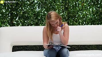 Teens with perfect bodies have incredible threesome missionary creampie!