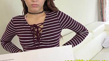 Petite slut sucks stepdads cock in high definition pov handjob session