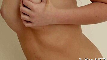 Petite 18+ Coed Goes Wild with Dildo in Softcore Solo!