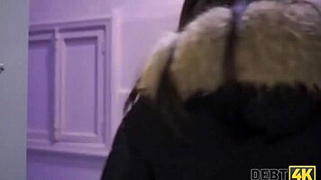 Debt4k Classy Brunette Fucks for New Car