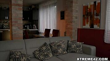 Old European Repairman Fucks Young Brunette Teen's Tight Pussy Hard - Anastasia Brokelyn