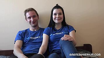 Shy izzy gets fucked, oh wow, she's so bent over and sexy 😍