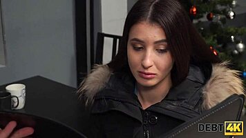 Debt4k Classy Brunette Fucks for New Car