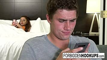 Hey, watch me bang my step-brother for a hot facial finish!