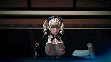 3D Hentai Anime Cartoon Red Blue Teen Girls Get Fucked Hard.