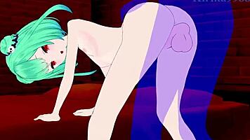 roboco-san fucks uruha rushia intensely