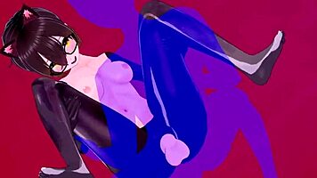 roboco-san fucks uruha rushia intensely