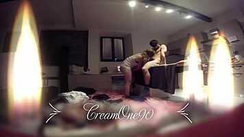 Petite blonde friend performs slow webcam blowjob