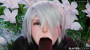 3D Anime Blowjob Animation.