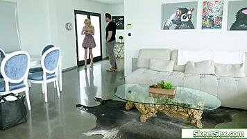 I watch petite teen get assfucked by her visitor