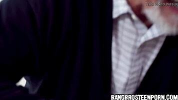 Cute Teen 18+ Gets Spanked By Her Horny Grandpa