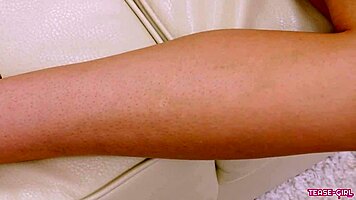 Sexy blonde amateur gets assfucked by daddy in pov interview