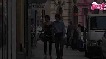 German bitch swallows in brothel porn cinema.