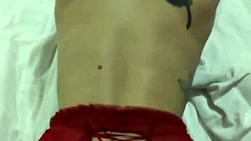 Stepdaughter deepthroats cock in cowgirl and swallows cum!