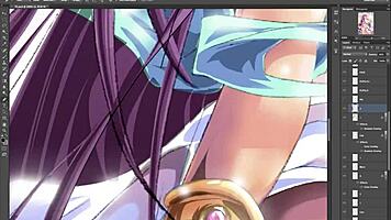 Feel The Passion As Busty Athena's Huge Boobs Dominate In This Hentai Scene.