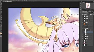 Feel The Passion As Busty Athena's Huge Boobs Dominate In This Hentai Scene.