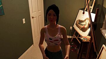 So cute when Amy eats my cum in the house party game!