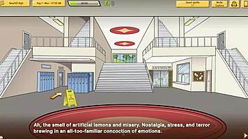 milf teacher shows panties in upskirt scene!