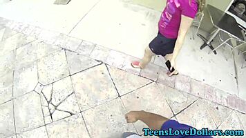 jizzed teen money in outdoor reality