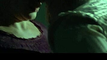 i'm outi maenpaa, topless with big tits, giving blowjob to ria kataja