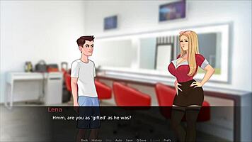 i got a pornstar to suck me off in lust legacy hentai game ep 4 to compare sizes