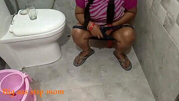 desi village girl pissing outdoors in roleplay with uncle