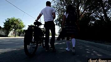 Young babe cockriding horny teacher in fantasy storyline 😈