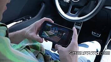 babysitter caught sneaking into the house