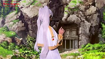 yo, check this cosplay frieren elfa hunting spells with a warrior’s sex sword!