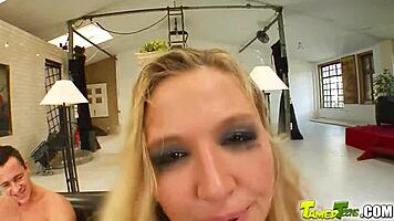 Tamed Teen 18+s Master Deep Throat in Classroom for Newbie Allison